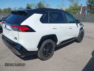 2024 Toyota RAV4 Hybrid XSE with VIN JTME6RFV3RD549984, listed as a IAAI auction lot 41861868 with 8,742 mi miles. Bid and sale history available at carsss.com. Image 4.