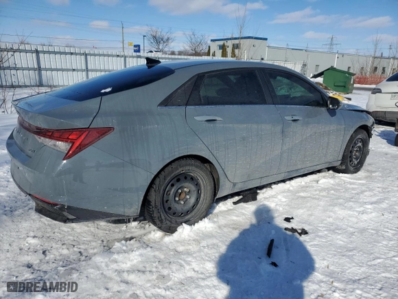 2021 Hyundai Elantra Hybrid Limited with VIN KMHLN4AJ6MU007686, listed as a Copart auction lot 88916115 with 43,539 mi miles and Salvage Title. Bid and sale history available at carsss.com. Image 3.
