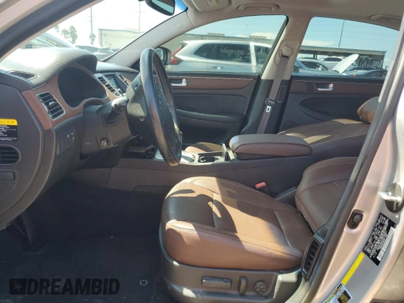 2013 Hyundai Genesis 3.8L with VIN KMHGC4DD1DU236807, listed as a Copart auction lot 73821504 with 0 mi miles and Salvage Title. Bid and sale history available at carsss.com. Image 7.