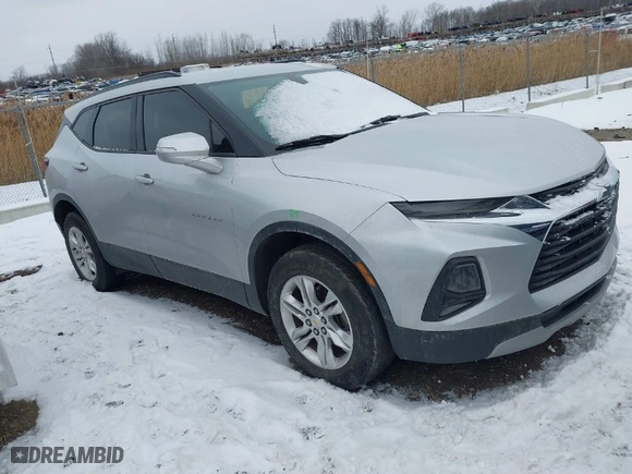 2020 Chevrolet Blazer LT with VIN 3GNKBBRA0LS572491, listed as a IAAI auction lot 41314771 with 100,065 mi miles. Bid and sale history available at carsss.com. Image 1.