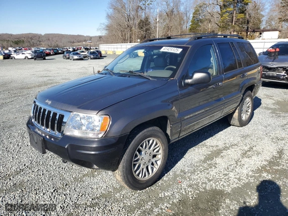 2004 Jeep Grand Cherokee Limited with VIN 1J4GW58SX4C246505, listed as a Copart auction lot 41424125 with 198,246 mi miles and Salvage Title. Bid and sale history available at carsss.com. Image 1.