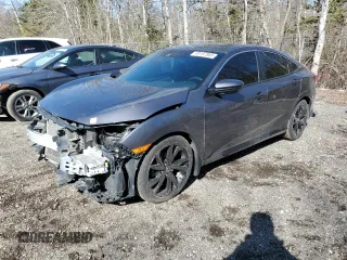 2019 Honda Civic Sedan Sport with VIN 2HGFC2F83KH015571, listed as a Copart auction lot 48197865 with 96,046 mi miles and Salvage Title. Bid and sale history available at carsss.com. Image 1.