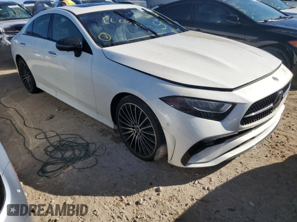 2022 Mercedes-Benz CLS with VIN W1K2J5KB7NA107006, listed as a Copart auction lot 76164144 with 0 mi miles and Non Repairable. Bid and sale history available at carsss.com. Image 4.
