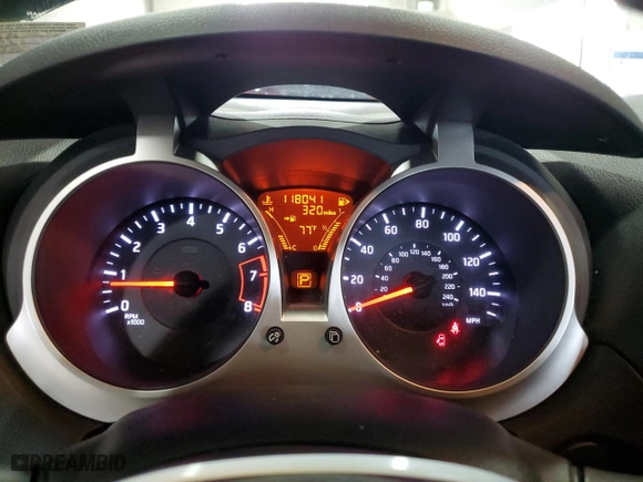 2014 Nissan Juke S with VIN JN8AF5MR8ET354674, listed as a Copart auction lot 53100175 with 118,041 mi miles and Salvage Title. Bid and sale history available at carsss.com. Image 9.