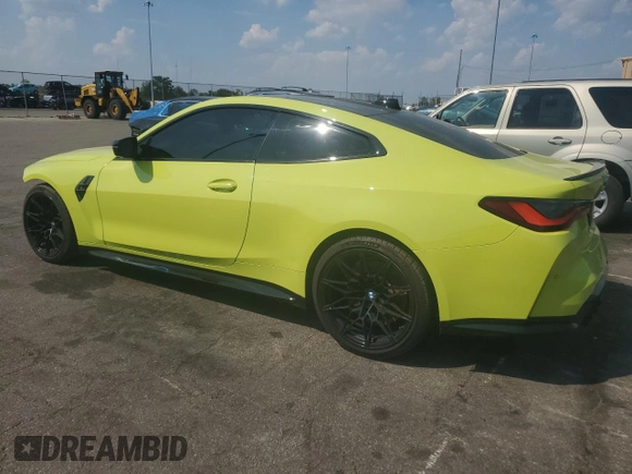 2022 BMW M4 Competition xDrive with VIN WBS43AZ03NCJ20827, listed as a Copart auction lot 68923284 with 37,410 mi miles and Salvage Title. Bid and sale history available at carsss.com. Image 2.
