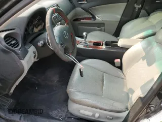 2006 Lexus IS 250 with VIN JTHCK262462000686, listed as a Copart auction lot 58947525 with 341,236 mi miles and Salvage title. Bid and sale history available at DreamBid. Image 7.