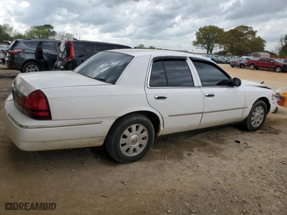 2004 Mercury Grand Marquis LS Premium with VIN 2MEFM75W24X682910, listed as a Copart auction lot 51238595 with 208,153 mi miles and Salvage Title. Bid and sale history available at carsss.com. Image 3.