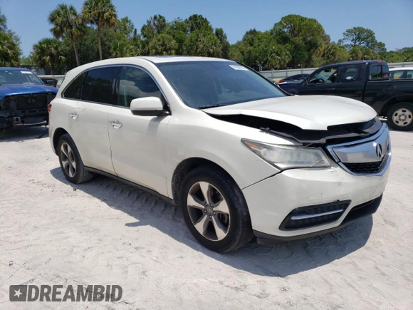 2016 Acura MDX with VIN 5FRYD3H26GB017121, listed as a Copart auction lot 51688653 with 163,867 mi miles. Bid and sale history available at carsss.com. Image 4.