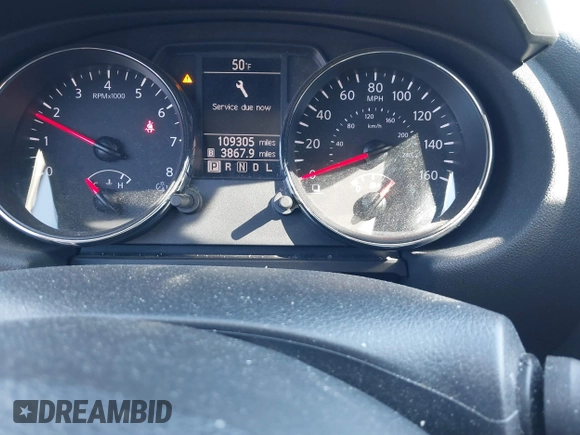 2013 Nissan Rogue SL with VIN JN8AS5MT8DW546391, listed as a IAAI auction lot 41833496 with 109,305 mi miles. Bid and sale history available at carsss.com. Image 7.