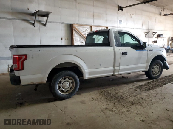 2016 Ford F-150 XL with VIN 1FTMF1C83GKE48979, listed as a Copart auction lot 47498725 with 96,421 mi miles and Salvage Title. Bid and sale history available at DreamBid. Image 3.
