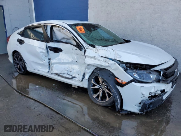 2020 Honda Civic Sedan Sport with VIN 2HGFC2F81LH578717, listed as a Copart auction lot 76535584 with Not Provided miles and Salvage Title. Bid and sale history available at carsss.com. Image 4.