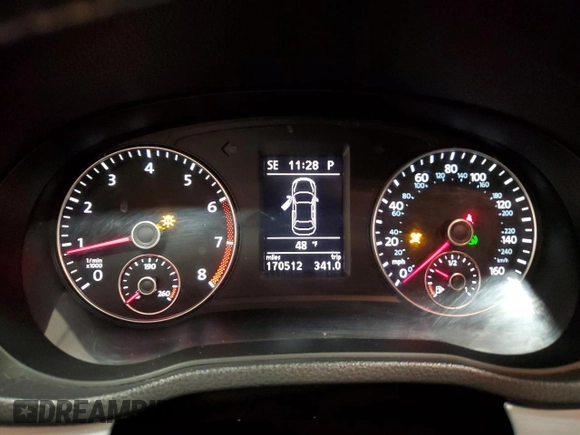 2012 Volkswagen Passat SE с VIN 1VWBP7A33CC087804, выставлен на аукционе Copart как лот 51171745 с пробегом 170 512 миль миль и Чистый • Clean title. История ставок и продаж доступна на DreamBid. Изображение 9.