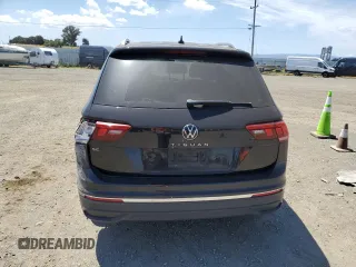 2022 Volkswagen Tiguan SE with VIN 3VV3B7AX2NM077616, listed as a Copart auction lot 57145995 with 53,495 mi miles and Salvage title. Bid and sale history available at DreamBid. Image 6.