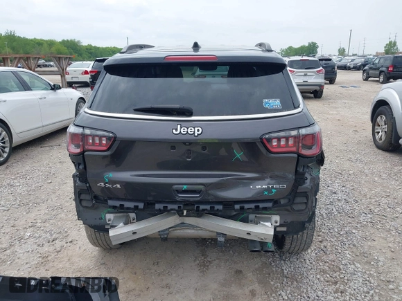 2018 Jeep Compass Limited with VIN 3C4NJDCB1JT481078, listed as a IAAI auction lot 42215310 with 58,629 mi miles and . Bid and sale history available at DreamBid. Image 17.