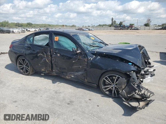 2022 BMW 3 Series 330i z VIN 3MW5R1J00N8C57198, wystawiony jako Copart lot #54891535 z przebiegiem Nie podano mil oraz Szkoda całkowita • Salvage title. Historia ofert i sprzedaży dostępna na DreamBid. Obrazek 4.