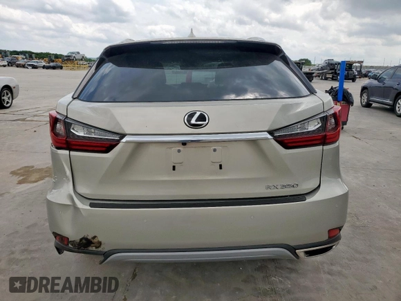 2021 Lexus RX 350 with VIN 2T2HZMAA3MC193923, listed as a Copart auction lot 55042225 with 16,206 mi miles and Salvage Title. Bid and sale history available at DreamBid. Image 6.