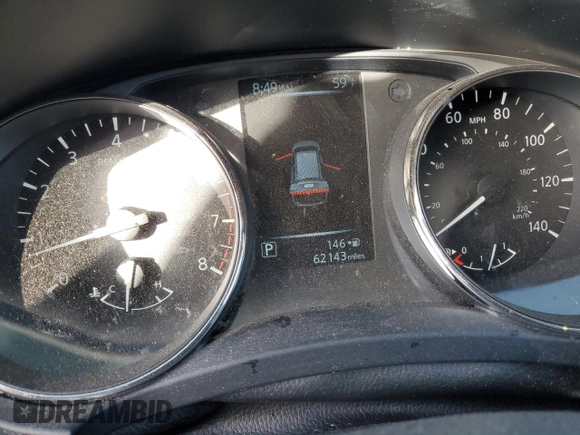 2017 Nissan Rogue SL with VIN JN8AT2MTXHW408272, listed as a Copart auction lot 49271525 with 62,143 mi miles and Salvage Title. Bid and sale history available at DreamBid. Image 9.