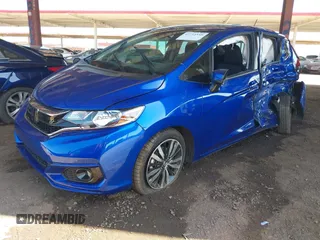 2019 Honda Fit EX with VIN 3HGGK5H83KM715128, listed as a IAAI auction lot 42714559 with 55,855 mi miles and . Bid and sale history available at DreamBid. Image 2.