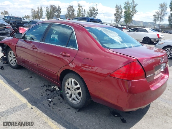 2006 Honda Accord Sdn LX SE with VIN 1HGCM563X6A099625, listed as a IAAI auction lot 41944837 with 1 mi miles. Bid and sale history available at carsss.com. Image 3.