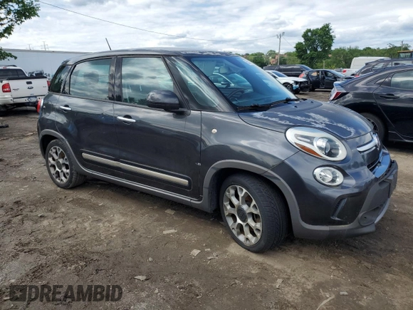 2014 FIAT 500L Trekking with VIN ZFBCFADH2EZ019737, listed as a Copart auction lot 55460754 with 145,535 mi miles and Non Repairable. Bid and sale history available at carsss.com. Image 4.