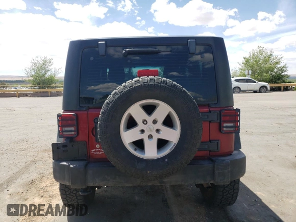 2012 Jeep Wrangler Sport with VIN 1C4GJWAG6CL114615, listed as a Copart auction lot 55355045 with 158,342 mi miles and Salvage title. Bid and sale history available at DreamBid. Image 6.