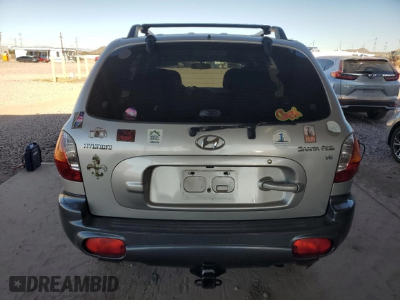 2002 Hyundai Santa Fe GLS with VIN KM8SC13D42U228062, listed as a Copart auction lot 88159455 with 133,554 mi miles and Salvage Title. Bid and sale history available at carsss.com. Image 6.