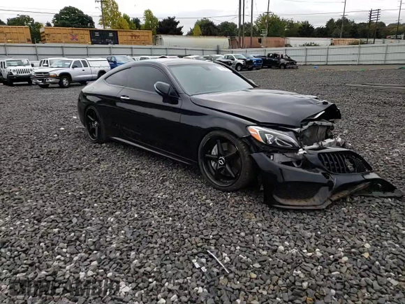2017 Mercedes-Benz C 43 AMG with VIN WDDWJ6EB1HF593550, listed as a Copart auction lot 74657224 with 77,780 mi miles and Salvage Title. Bid and sale history available at carsss.com. Image 11.