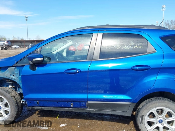 2020 Ford EcoSport SE with VIN MAJ6S3GL4LC353601, listed as a IAAI auction lot 41952022 with 94,889 mi miles and . Bid and sale history available at carsss.com. Image 15.