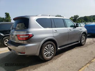 2021 Nissan Armada SL with VIN JN8AY2BB0M9790428, listed as a Copart auction lot 64024254 with 79,194 mi miles and Salvage Title. Bid and sale history available at carsss.com. Image 3.