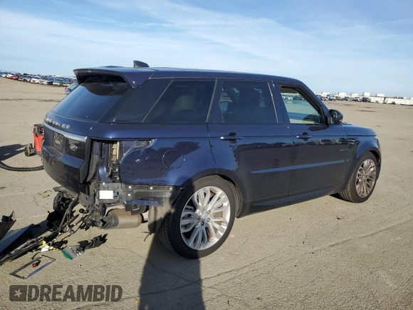2019 Land Rover Range Rover Sport HSE with VIN SALWR2RK5KA855993, listed as a Copart auction lot 86353584 with 113,083 mi miles and Salvage Title. Bid and sale history available at carsss.com. Image 3.