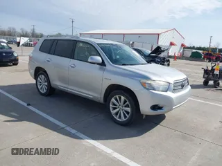 2008 Toyota Highlander Hybrid with VIN JTEEW41A082008629, listed as a IAAI auction lot 41958264 with 187,934 mi miles. Bid and sale history available at carsss.com. Image 1.