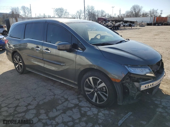 2018 Honda Odyssey Elite with VIN 5FNRL6H9XJB018383, listed as a Copart auction lot 41602894 with NaN miles and Salvage Title. Bid and sale history available at carsss.com. Image 4.