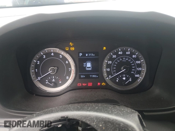 2020 Hyundai Venue SE with VIN KMHRB8A34LU026439, listed as a Copart auction lot 51249895 with 71,352 mi miles and Salvage Title. Bid and sale history available at DreamBid. Image 9.