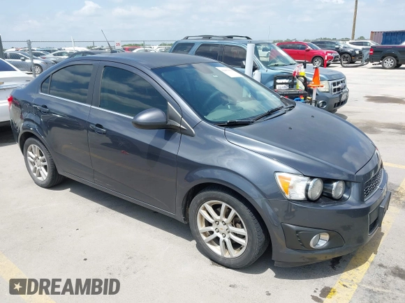 2012 Chevrolet Sonic LT with VIN 1G1JC5SH1C4182616, listed as a IAAI auction lot 42081899 with 92,802 mi miles and . Bid and sale history available at DreamBid. Image 1.
