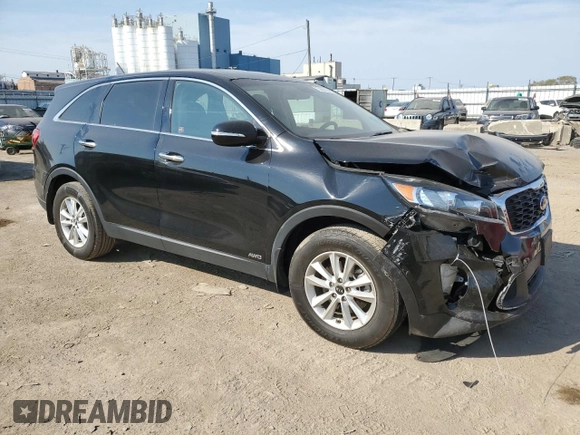 2019 Kia Sorento LX with VIN 5XYPGDA36KG574125, listed as a Copart auction lot 75682494 with 74,344 mi miles and Salvage Title. Bid and sale history available at DreamBid. Image 4.