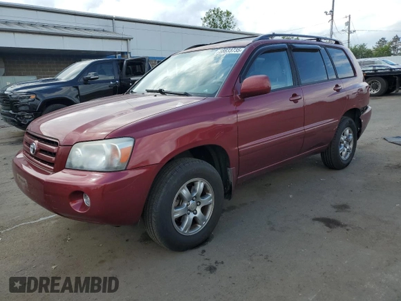 2005 Toyota Highlander z VIN JTEEP21A250113777, wystawiony jako Copart lot #58833735 z przebiegiem 176 285 mil mil oraz Szkoda całkowita • Salvage title. Historia ofert i sprzedaży dostępna na DreamBid. Obrazek 1.