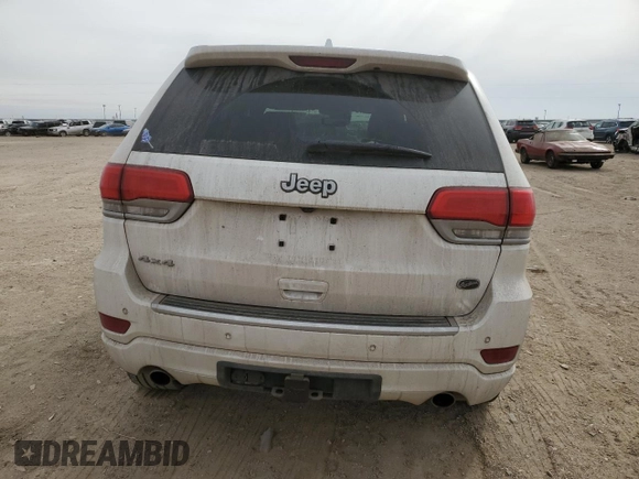 2017 Jeep Grand Cherokee Overland with VIN 1C4RJFCT6HC626918, listed as a Copart auction lot 44758135 with 85,112 mi miles and Salvage Title. Bid and sale history available at carsss.com. Image 6.