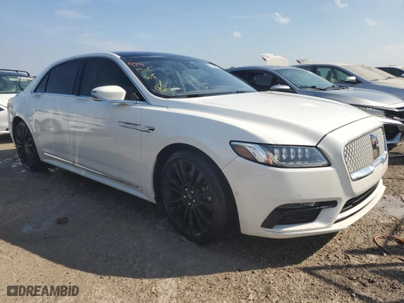 2020 Lincoln Continental Reserve with VIN 1LN6L9NC9L5601368, listed as a Copart auction lot 75098754 with 19,873 mi miles and Non Repairable. Bid and sale history available at carsss.com. Image 4.