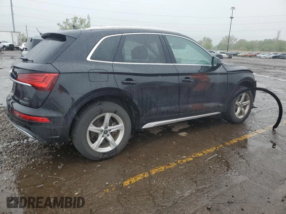2021 Audi Q5 Premium z VIN WA1AAAFY8M2089521, wystawiony jako Copart lot #56720575 z przebiegiem 40 880 mil mil oraz Czysty tytuł • Clean title. Historia ofert i sprzedaży dostępna na DreamBid. Obrazek 3.