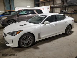 2018 Kia Stinger with VIN KNAE15LA4J6020414, listed as a Copart auction lot 43321915 with NaN miles and Salvage Title. Bid and sale history available at carsss.com. Image 1.