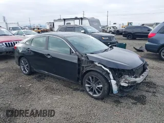 2019 Honda Civic Sedan EX with VIN JHMFC1F38KX012348, listed as a IAAI auction lot 41450738 with 105,551 mi miles. Bid and sale history available at carsss.com. Image 1.
