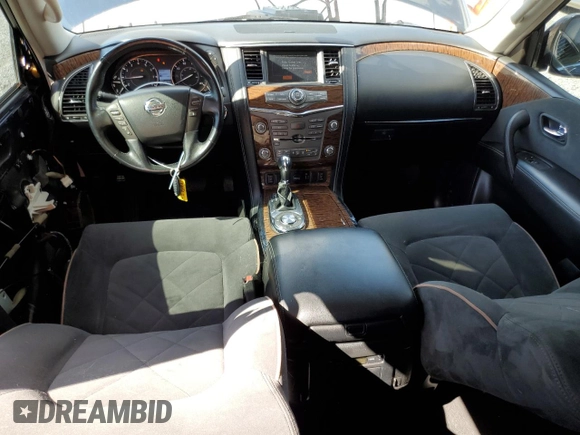2020 Nissan Armada SV with VIN JN8AY2ND9LX016279, listed as a Copart auction lot 58010604 with 86,016 mi miles and Salvage Title. Bid and sale history available at carsss.com. Image 8.