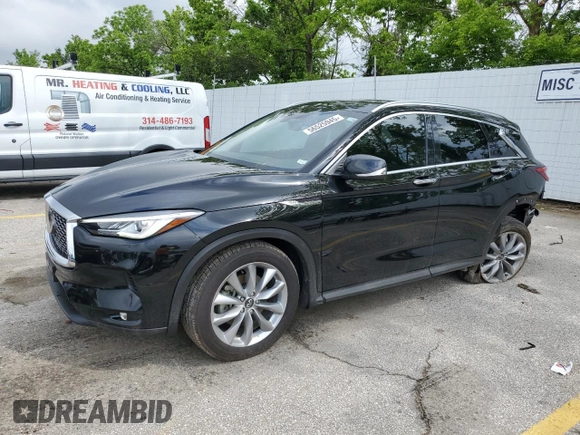 2021 Infiniti QX50 Luxe с VIN 3PCAJ5BB1MF104243, выставлен на аукционе Copart как лот 56525945 с пробегом 52 826 миль миль и Списание • Salvage title. История ставок и продаж доступна на DreamBid. Изображение 1.