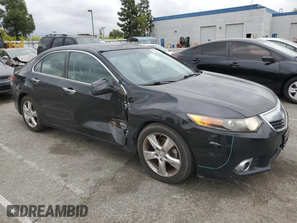 2012 Acura TSX Tech Pkg with VIN JH4CU2F68CC004128, listed as a Copart auction lot 53658495 with 161,851 mi miles and Salvage Title. Bid and sale history available at carsss.com. Image 4.