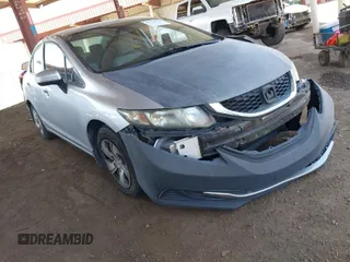 2014 Honda Civic Sedan LX with VIN 19XFB2F55EE007060, listed as a IAAI auction lot 41979694 with 148,324 mi miles. Bid and sale history available at carsss.com. Image 1.