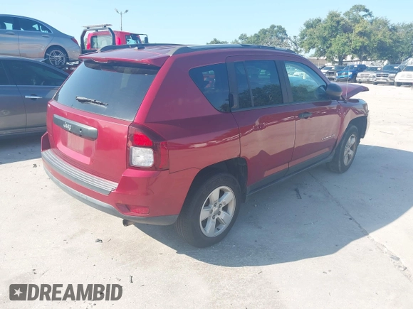 2017 Jeep Compass Sport with VIN 1C4NJCBA7HD119548, listed as a IAAI auction lot 42586037 with 93,529 mi miles and . Bid and sale history available at DreamBid. Image 4.