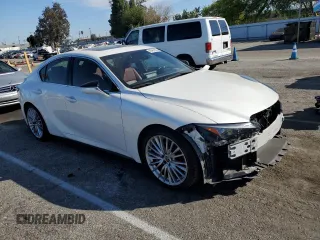 2022 Lexus IS with VIN JTHDA1D25N5120403, listed as a Copart auction lot 46467625 with 43,299 mi miles and Salvage Title. Bid and sale history available at carsss.com. Image 4.