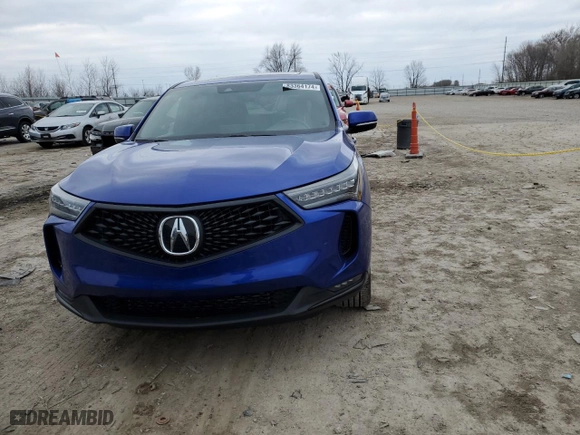 2023 Acura RDX w/A-Spec Package with VIN 5J8TC2H69PL015826, listed as a Copart auction lot 83364174 with 16,803 mi miles and Salvage Title. Bid and sale history available at carsss.com. Image 5.