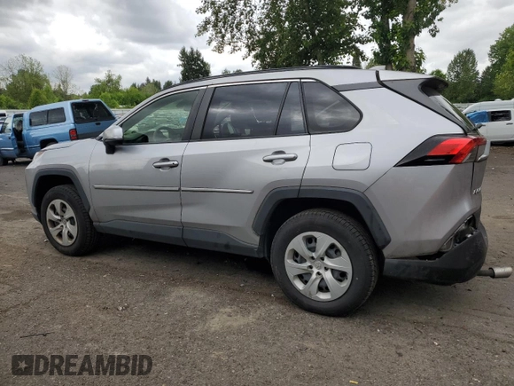 2019 Toyota RAV4 LE with VIN JTMG1RFV4KD004180, listed as a Copart auction lot 57127095 with 71,454 mi miles and Salvage title. Bid and sale history available at DreamBid. Image 2.