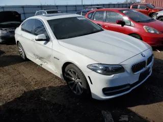 2014 BMW 5 Series 535i xDrive with VIN WBA5B3C57ED536661, listed as a Copart auction lot 48245365 with 117,070 mi miles and Salvage Title. Bid and sale history available at carsss.com. Image 4.